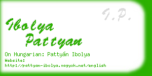 ibolya pattyan business card