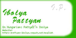 ibolya pattyan business card